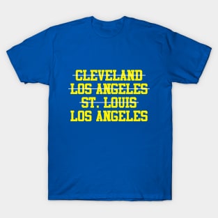 Cleveland Los Angeles St. Louis Los Angeles Football T-Shirt